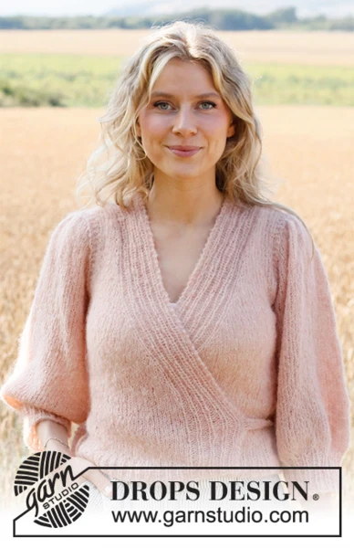 222-8 Peaches and Cream Jacket by DROPS Design